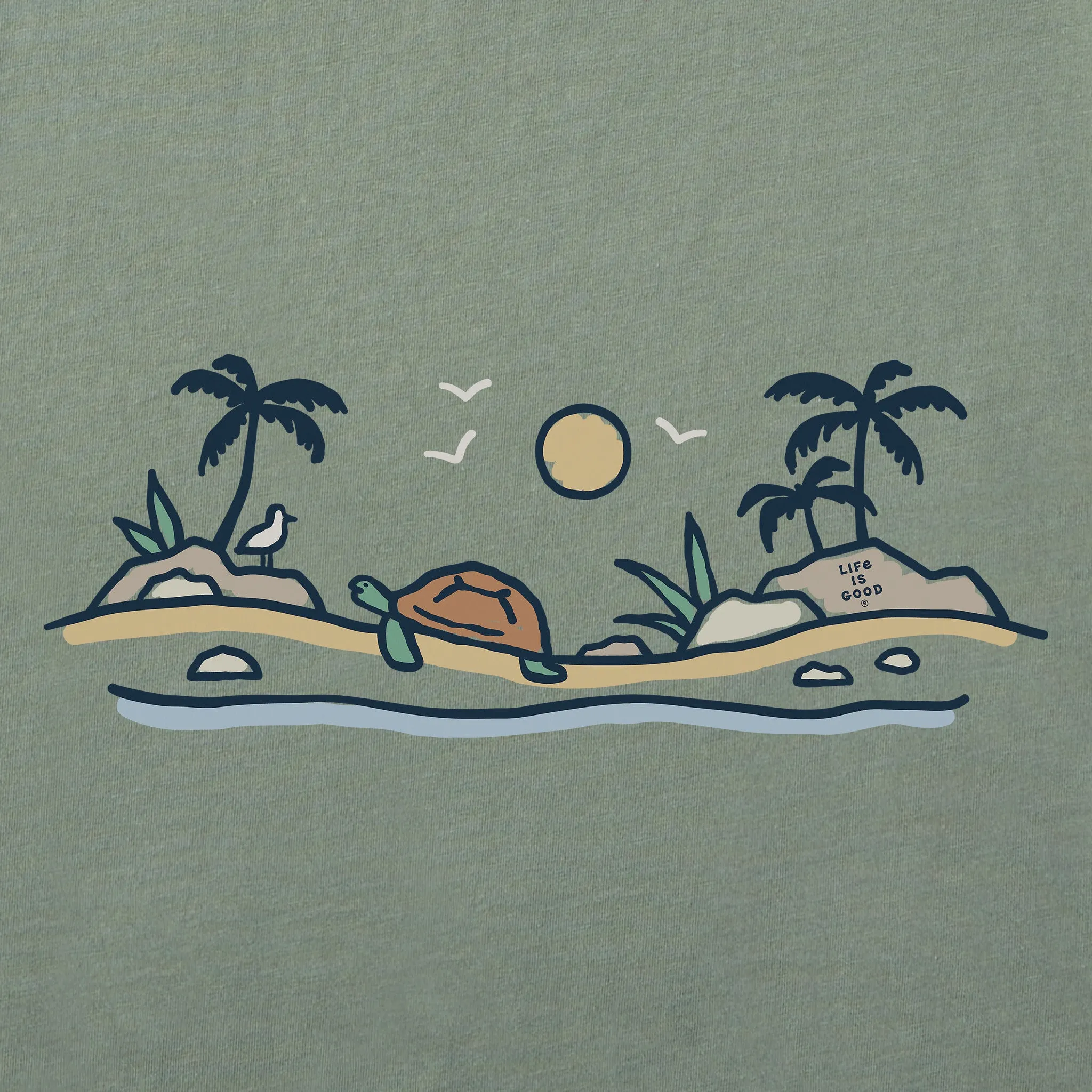 Men's Turtle Beach Scene Short Sleeve Tee Life is Good
