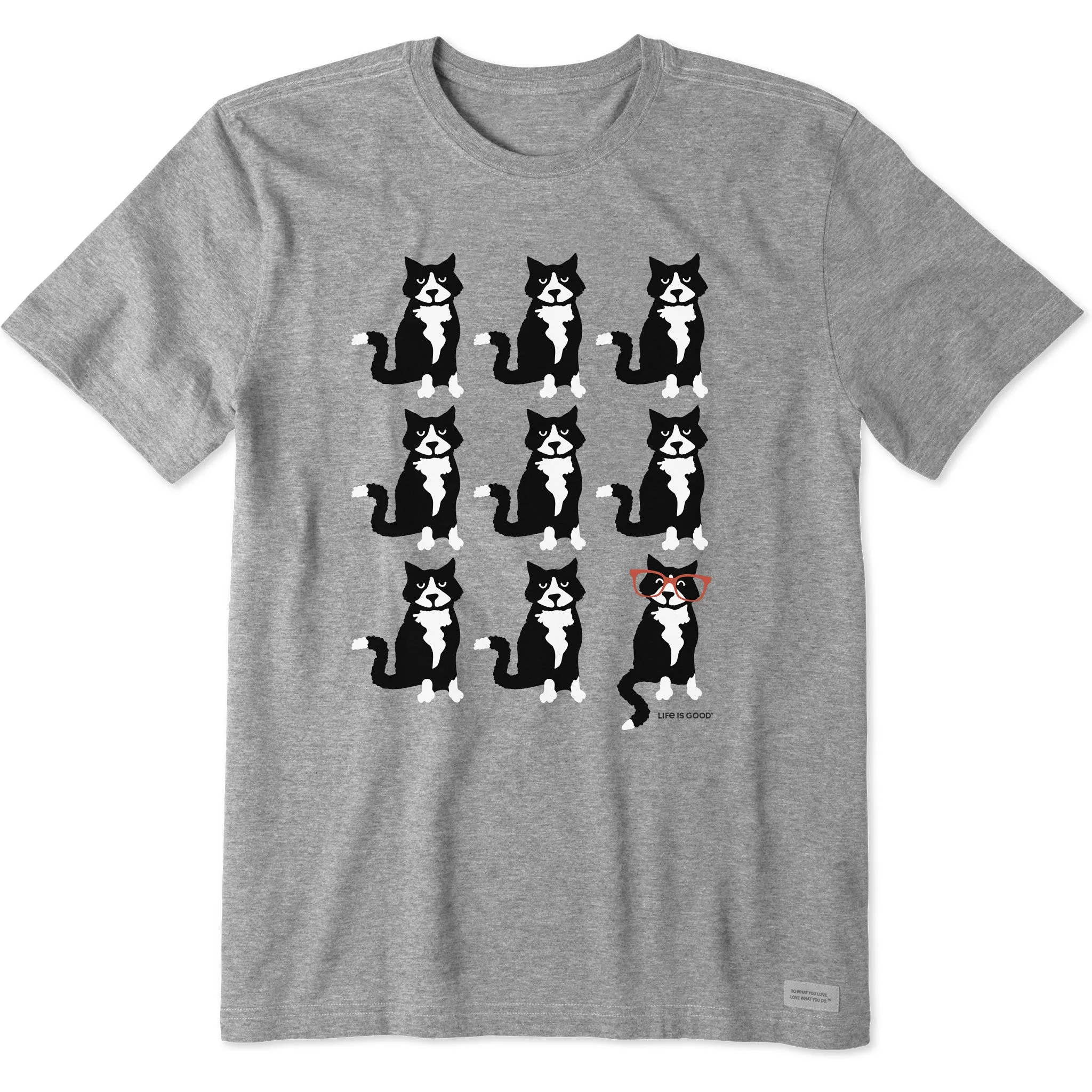 Men's Tuxedo Al Grid Short Sleeve Crusher Tee Life is Good