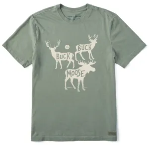 Men's Typeout Buck Buck Short Sleeve Crusher Tee Life is Good
