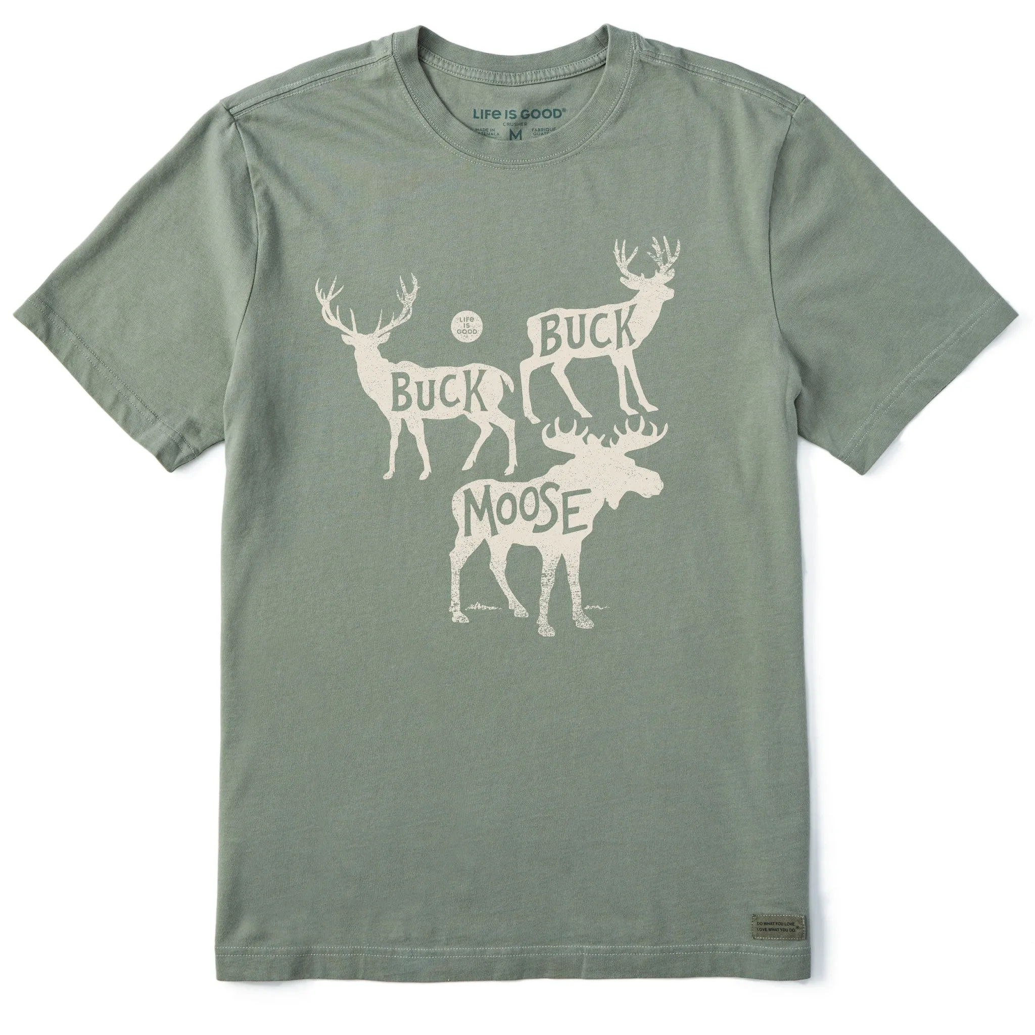 Men's Typeout Buck Buck Short Sleeve Crusher Tee Life is Good