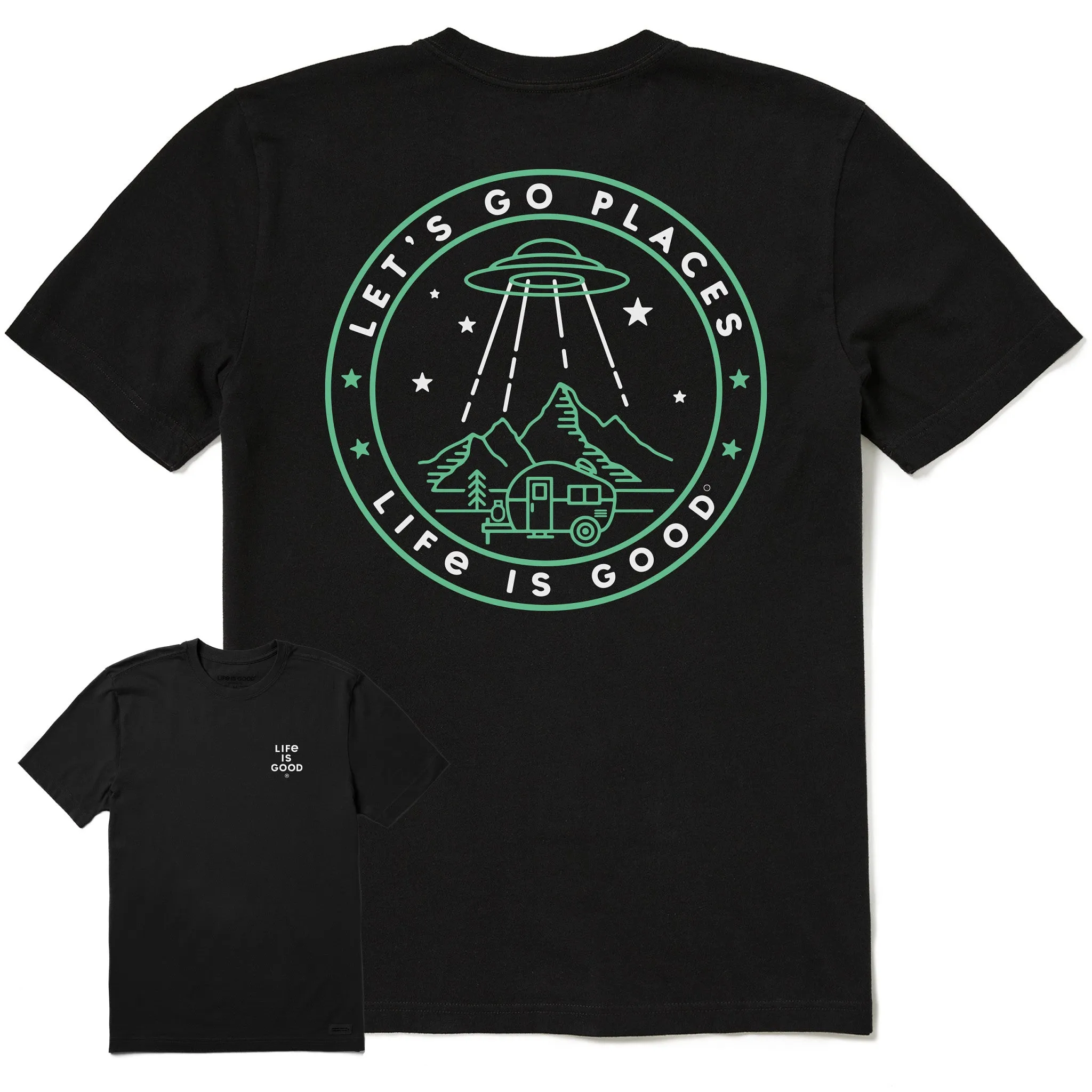Men's UFO Let's Go Places Short Sleeve Tee Life is Good