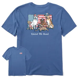 Men's United We Stand Dogs Short Sleeve Tee Life is Good