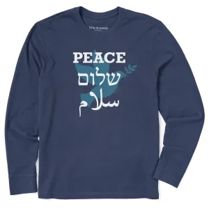 Men's Universal Peace Long Sleeve Crusher Tee Life is Good