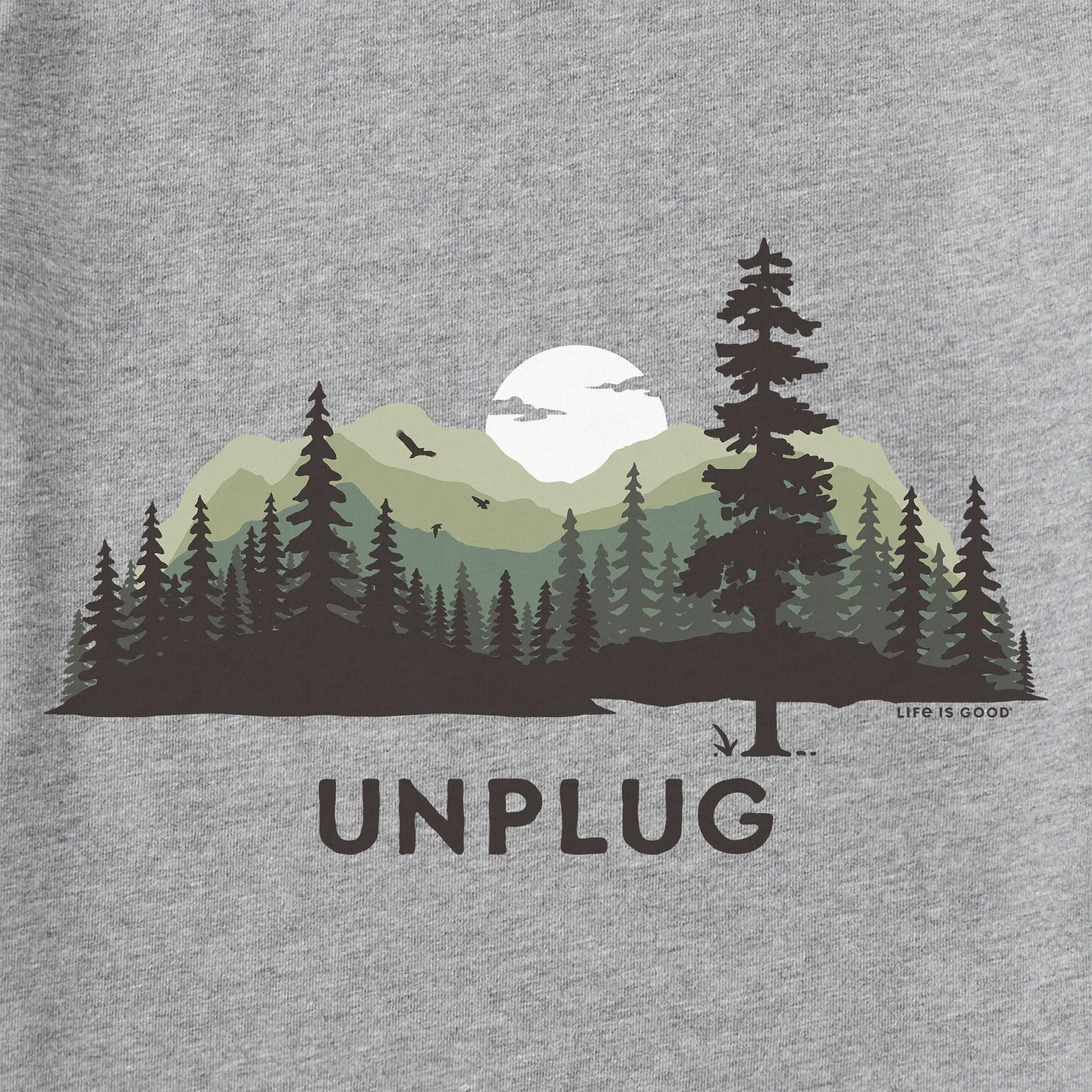 Men's Unplug Evergreen Silo Short Sleeve Tee Life is Good