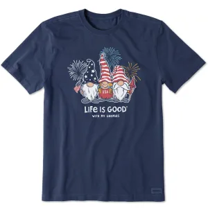 Men's USA Gnomes Short Sleeve Crusher Tee Life is Good