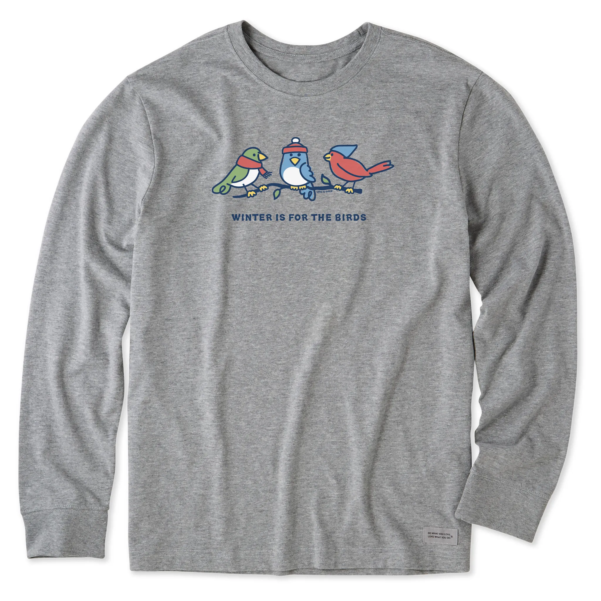 Men's Vintage Winter Is For The Birds Long Sleeve Crusher Tee Life is Good