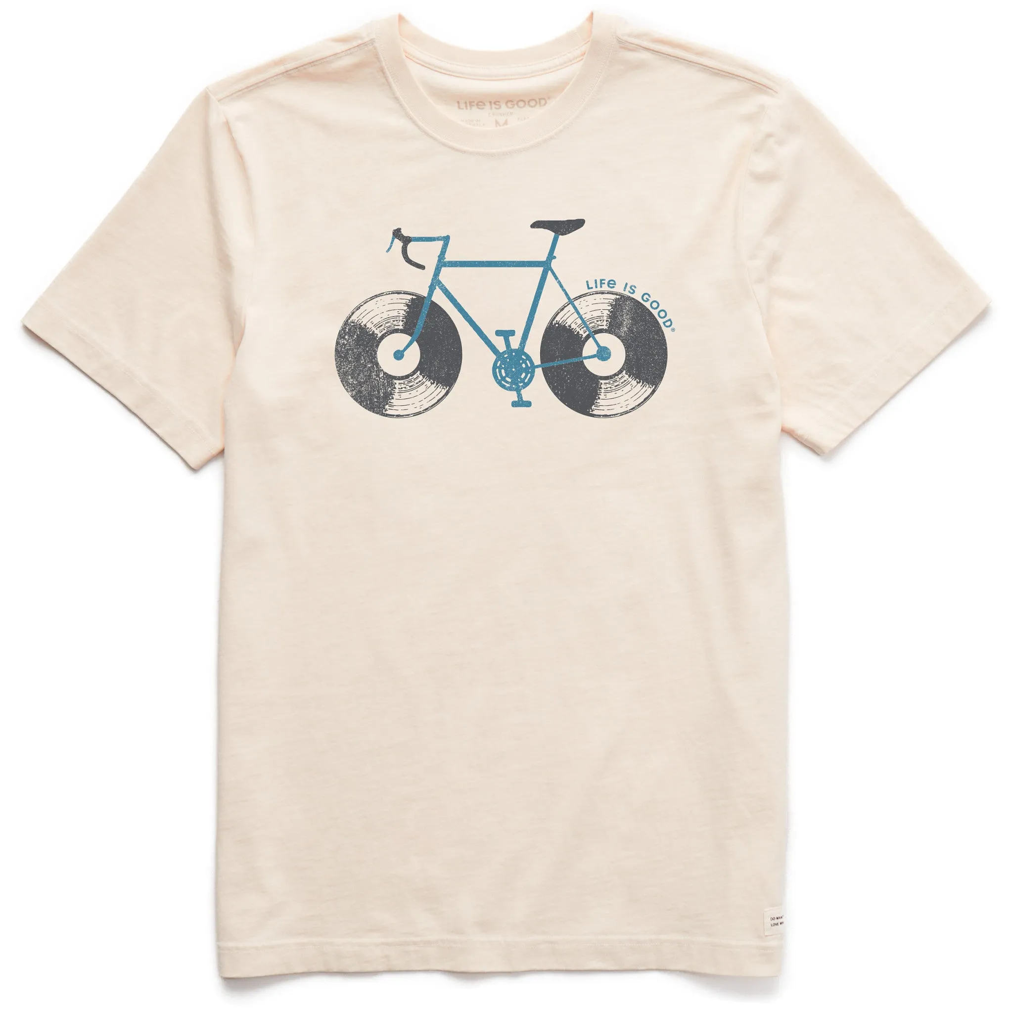 Men's Vinyl Bike Short Sleeve Crusher Tee Life is Good
