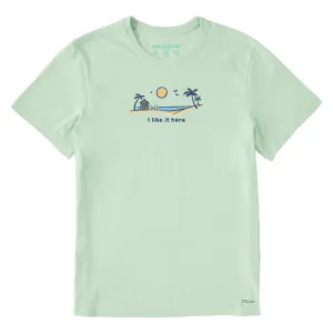 Men's Vista Beach House Short Sleeve Crusher Tee Life is Good