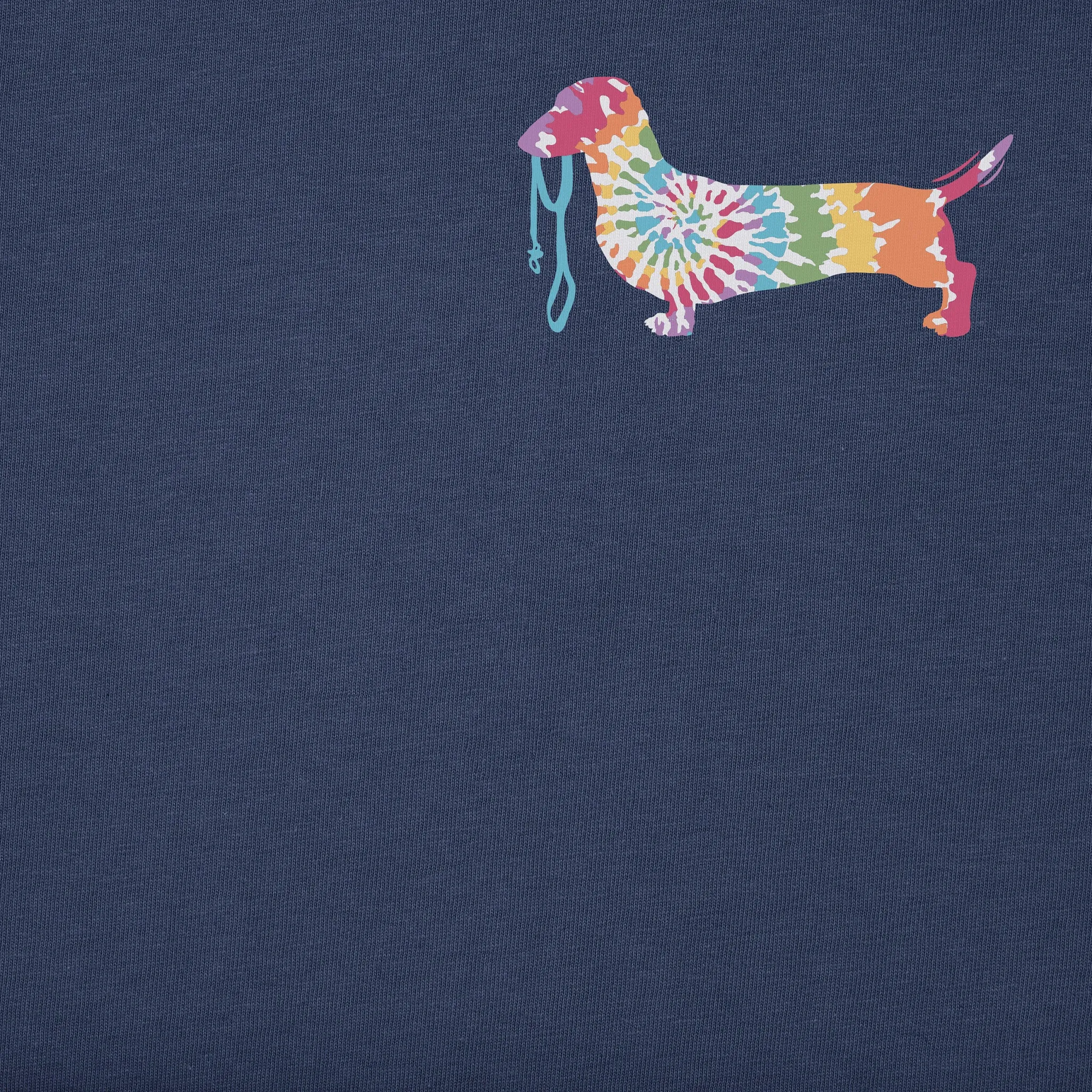 Men's Wag On Tie Dye Dachshund Short Sleeve Crusher Tee Life is Good