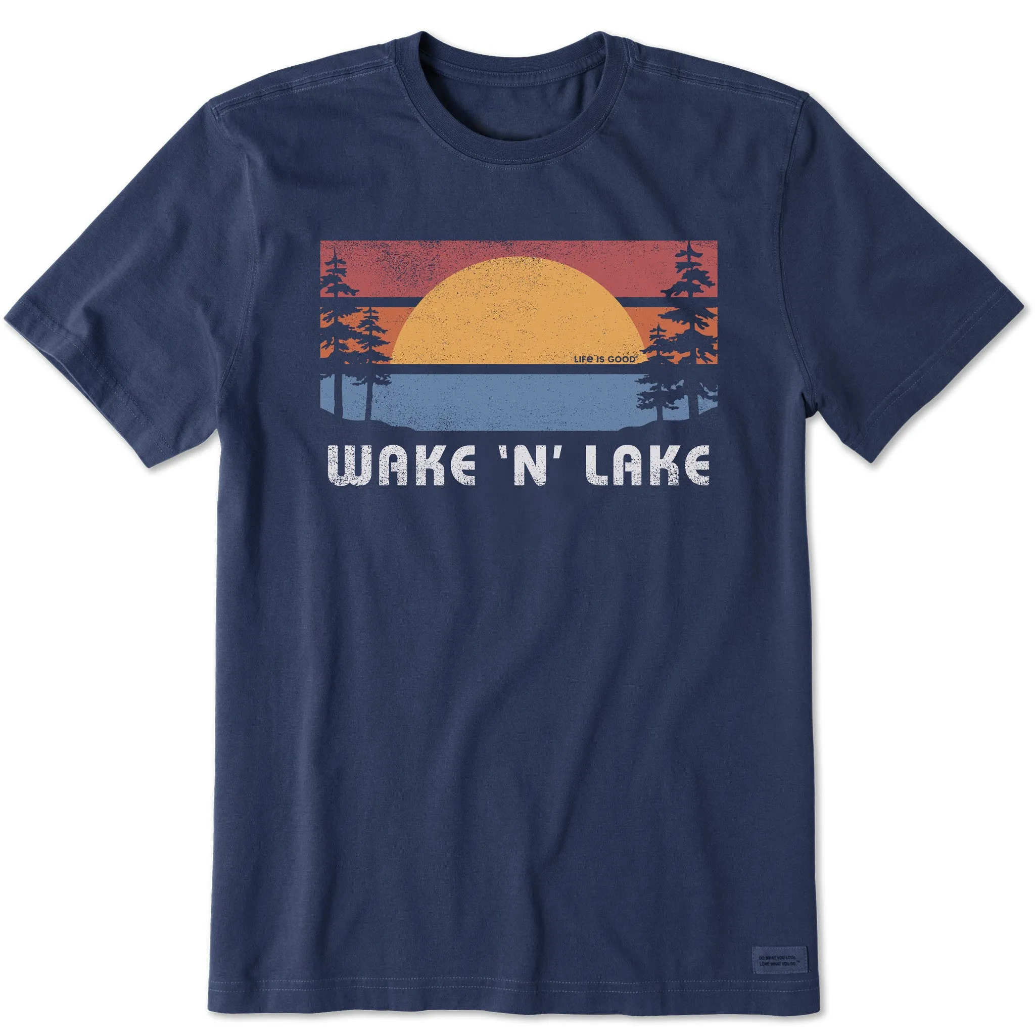 Men's Wake N Lake Short Sleeve Tee Life is Good