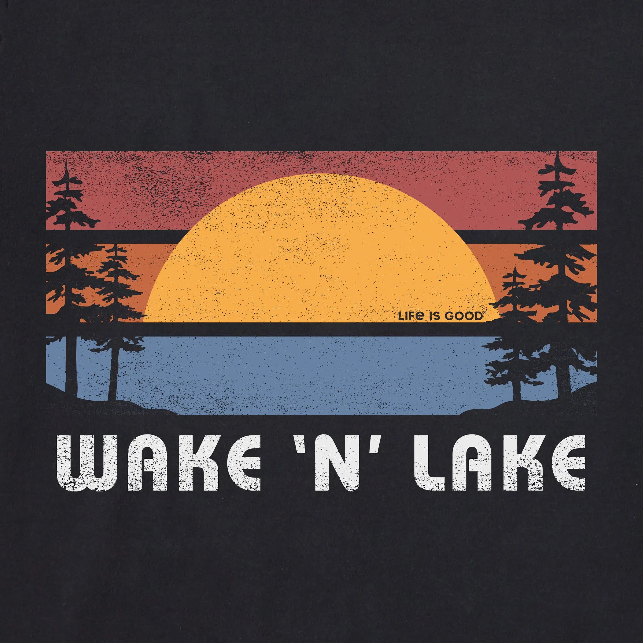 Men's Wake N Lake Short Sleeve Tee Life is Good