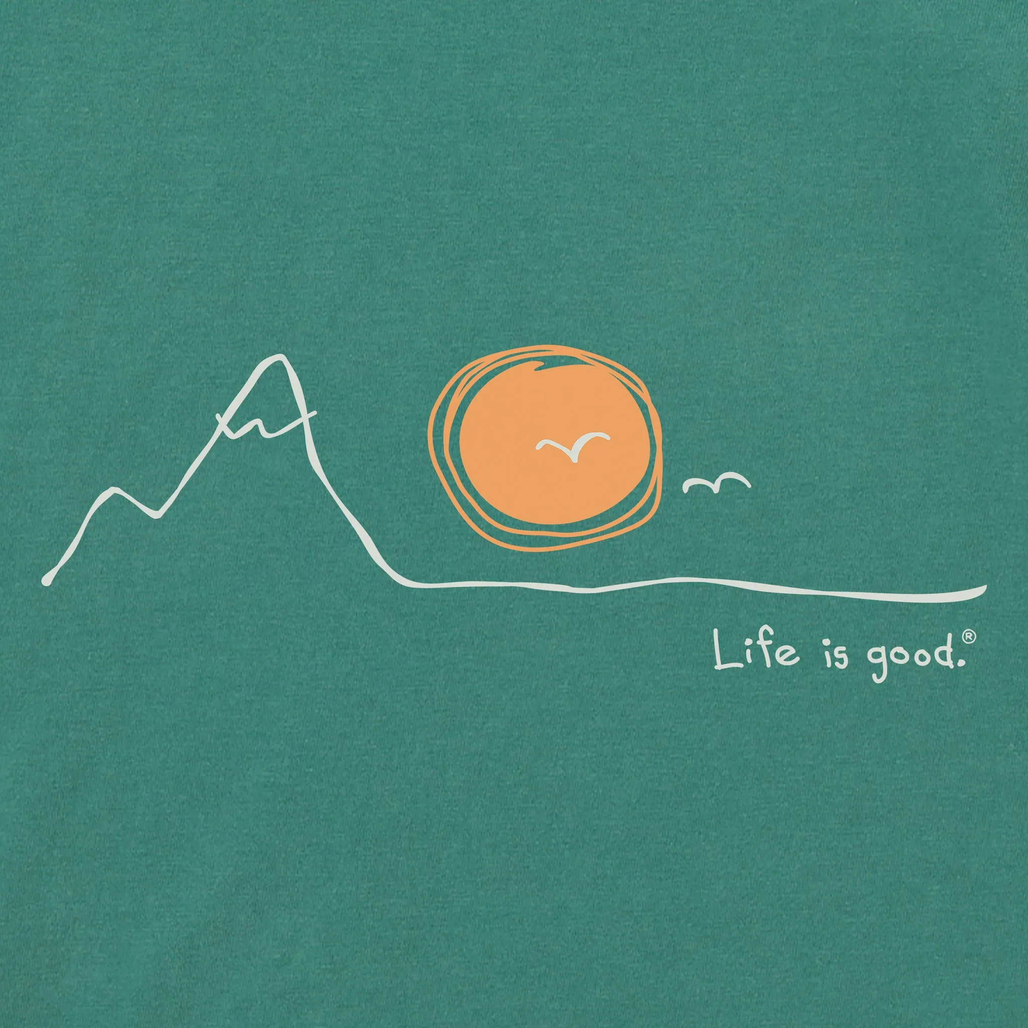 Men's Wander Mountains Short Sleeve Crusher Tee Life is Good