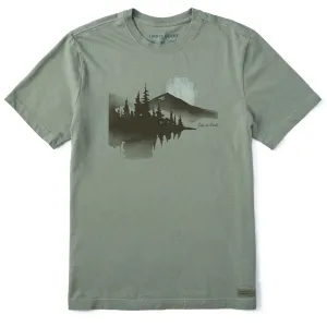 Men's Watercolor Lakeside Short Sleeve Crusher Tee Life is Good