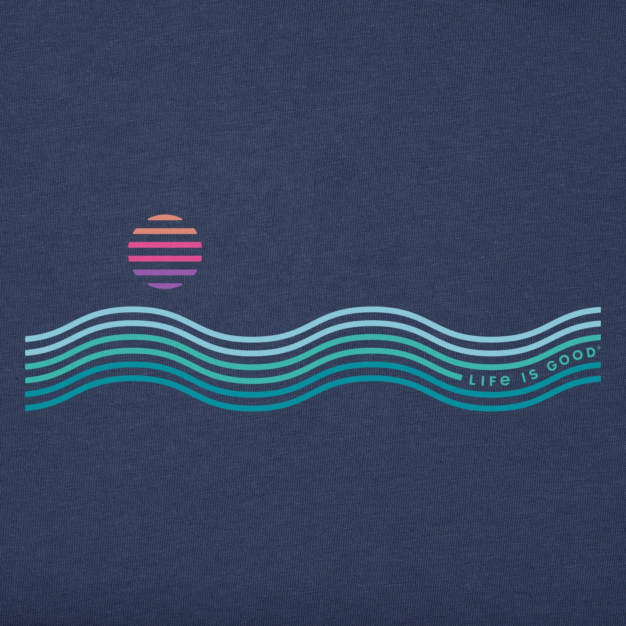 Men's Waves & Sun Short Sleeve Tee Life is Good