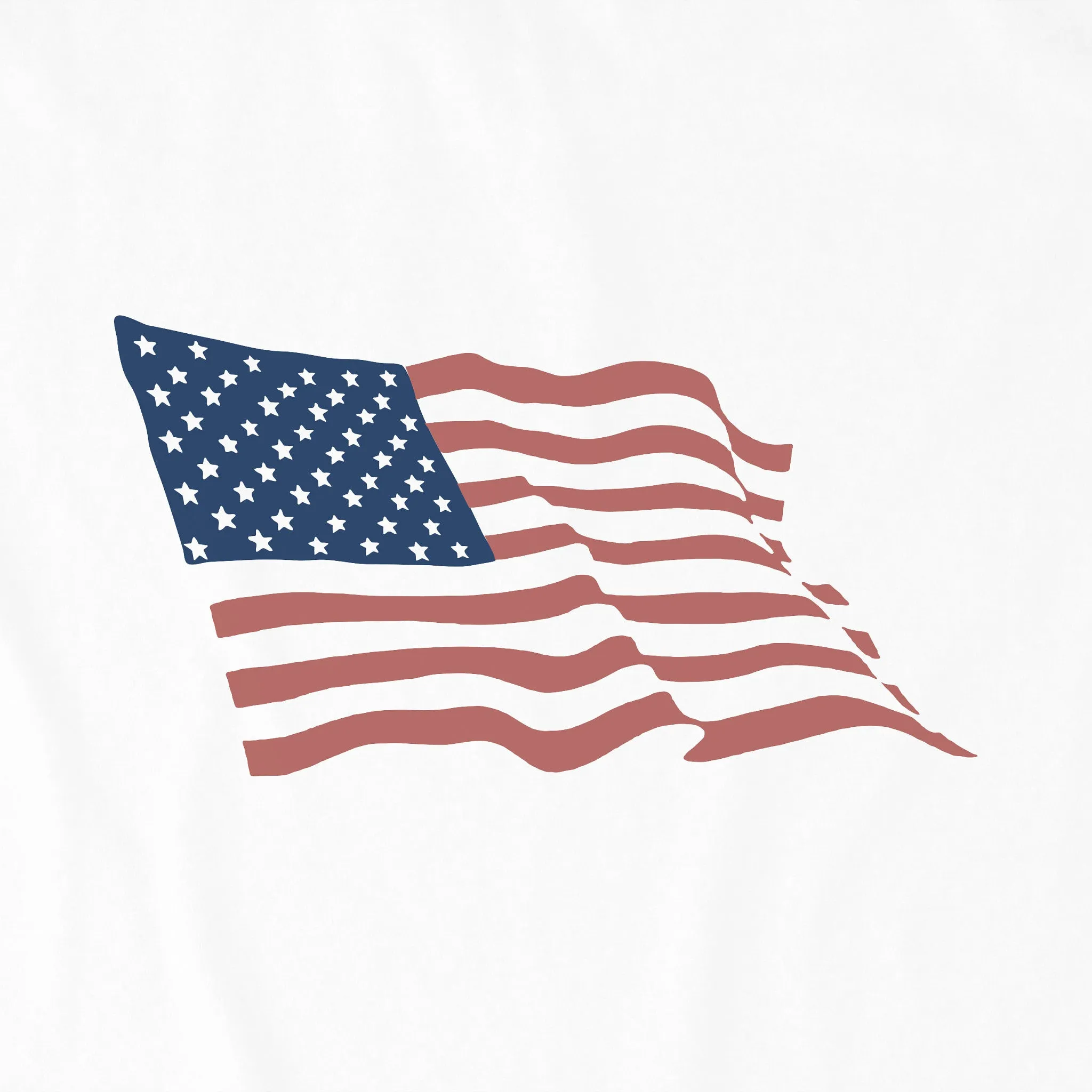 Men's Waving Flag Short Sleeve Crusher Tee Life is Good