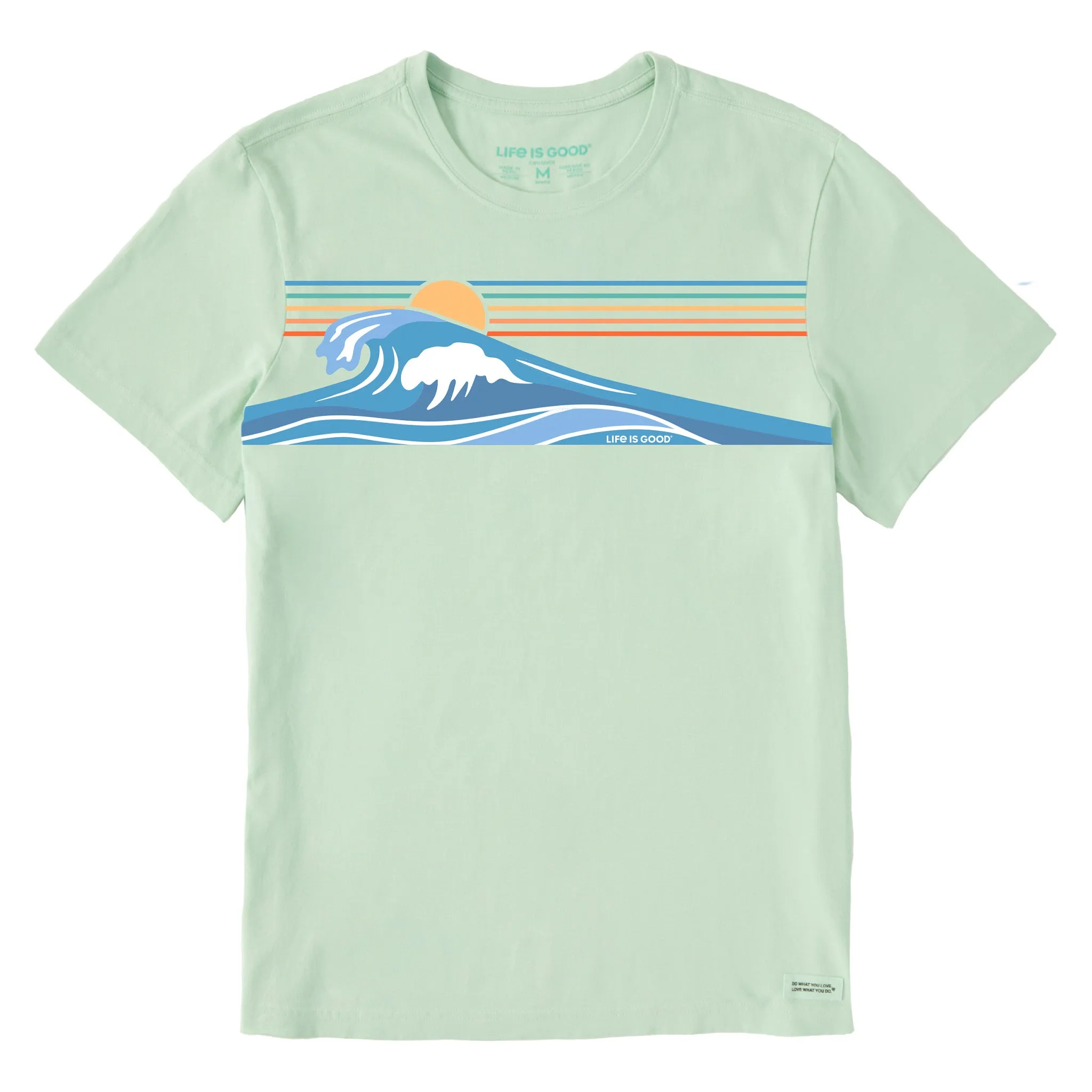Men's Wavy Stripes Short Sleeve Crusher-LITE Tee Life is Good