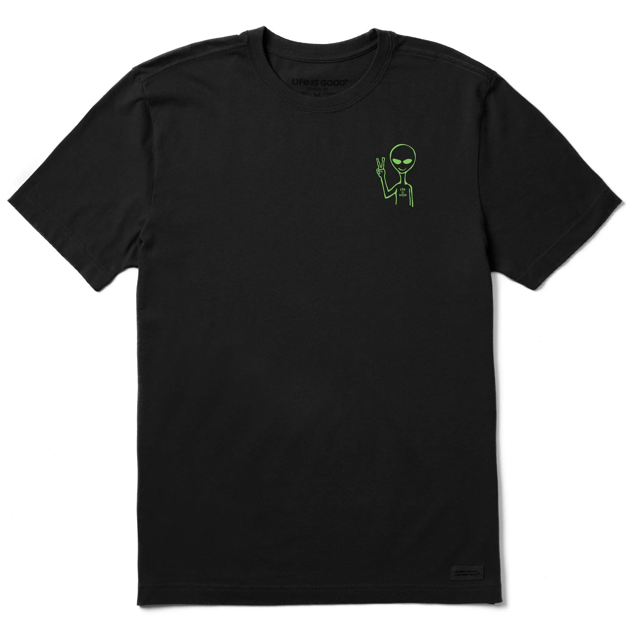 Men's We Come in Peace Short Sleeve Crusher Tee Life is Good
