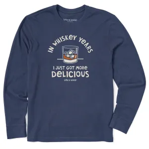 Men's Whiskey Years Long Sleeve Crusher Tee Life is Good
