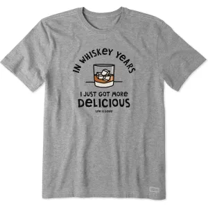 Men's Whiskey Years Short Sleeve Crusher Tee Life is Good