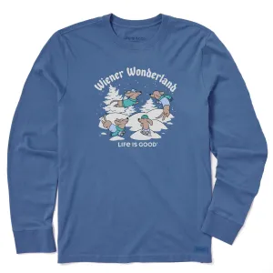 Men's Wiener Wonderland Long Sleeve Crusher Tee Life is Good