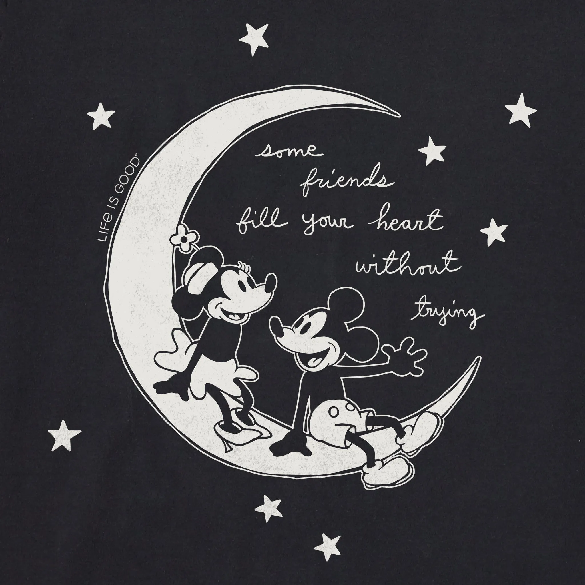 Men's Willie Fill Your Heart Moon Short Sleeve Tee Life is Good