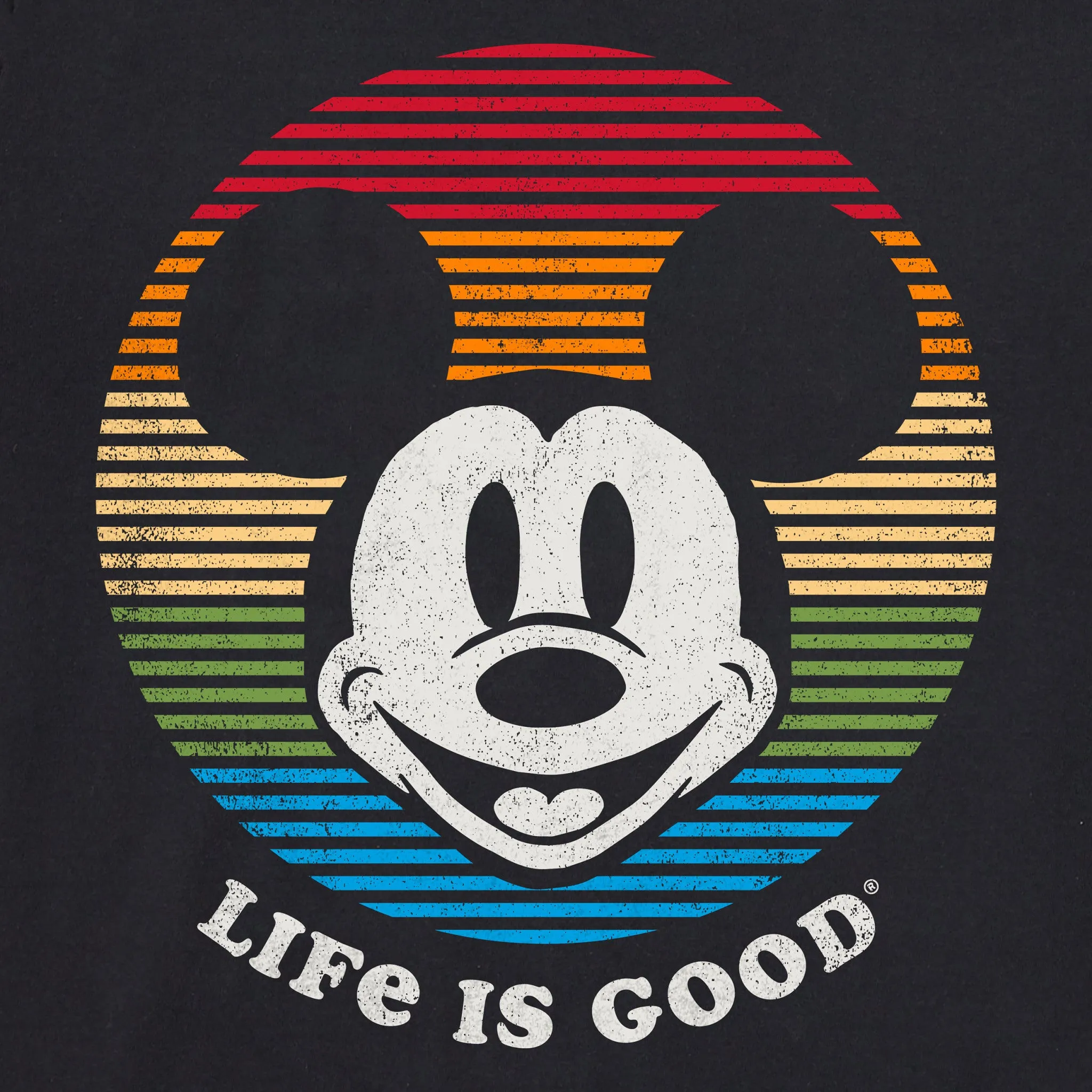 Men's Willie Stripes Circle Short Sleeve Tee Life is Good