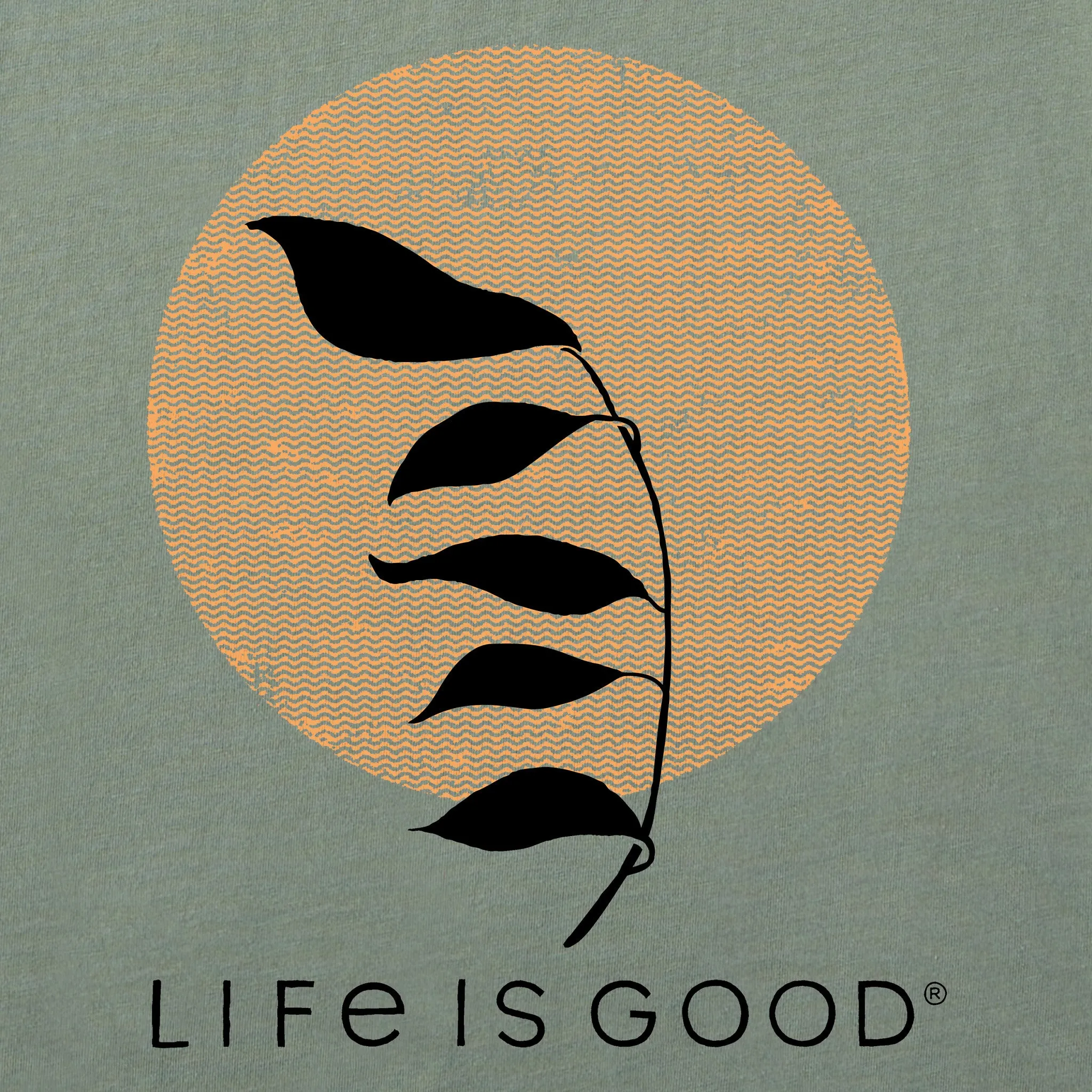 Men's Windswept Plant Short Sleeve Tee Life is Good