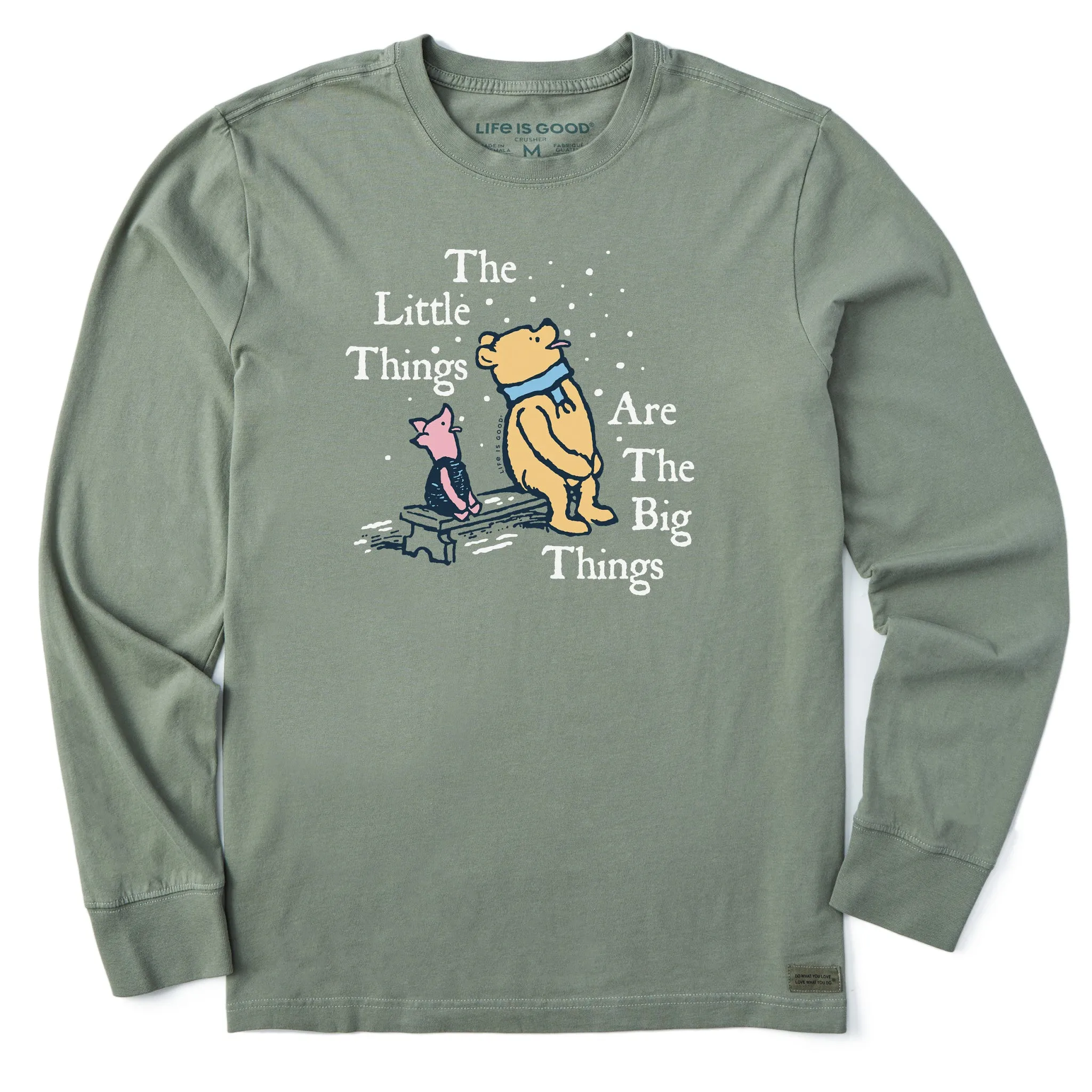 Men's Winnie Little Things are the Big Things Long Sleeve Crusher Tee Life is Good