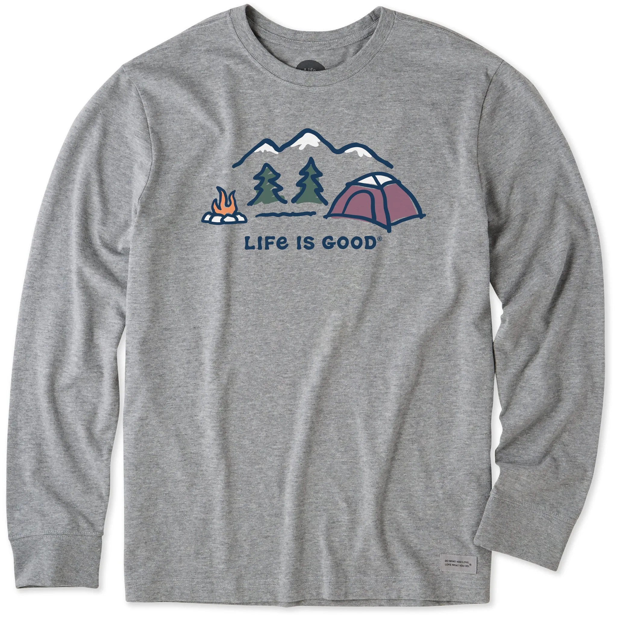 Men's Winter Campscape Long Sleeve Crusher Tee Life is Good