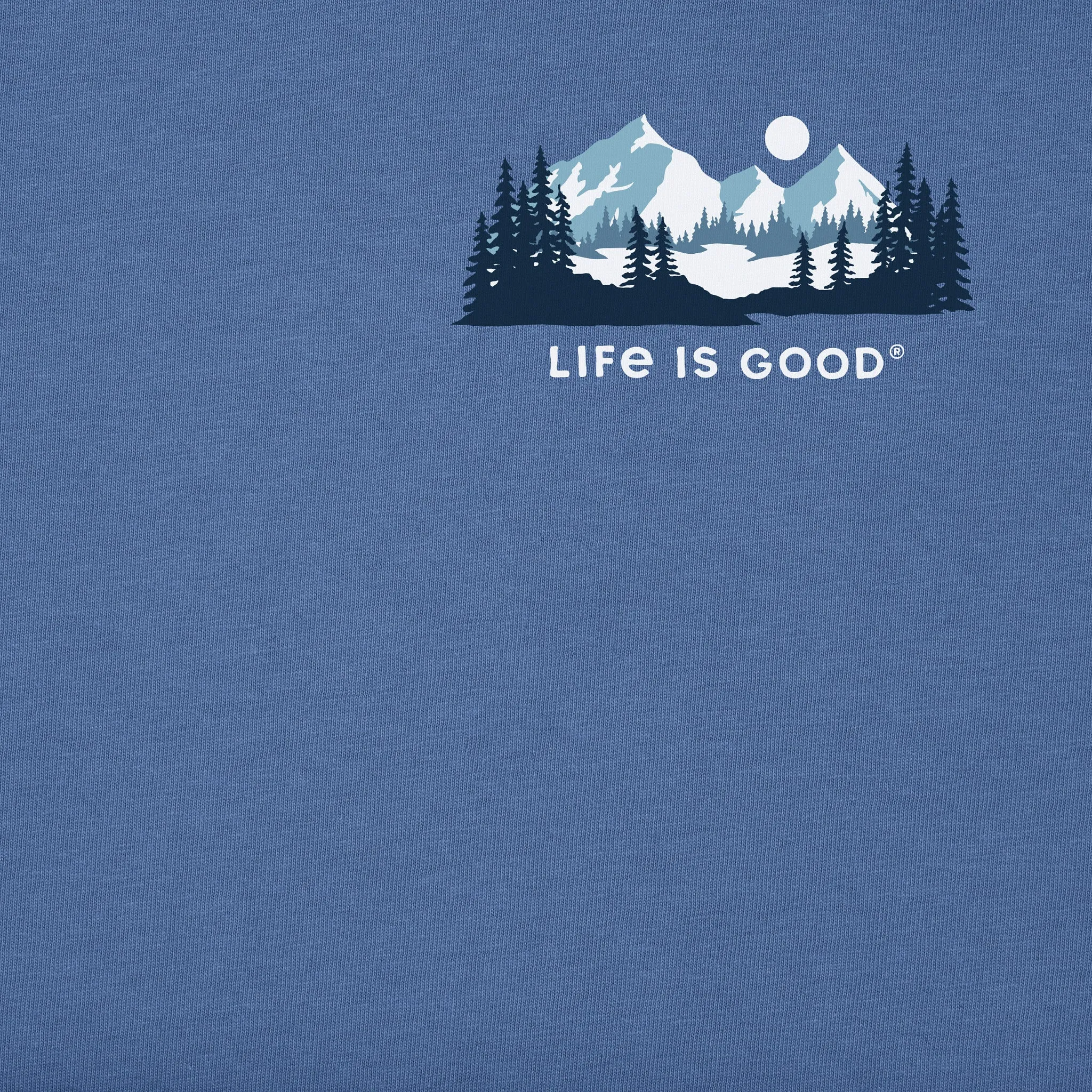 Men's Winter Evergreen Short Sleeve Crusher Tee Life is Good