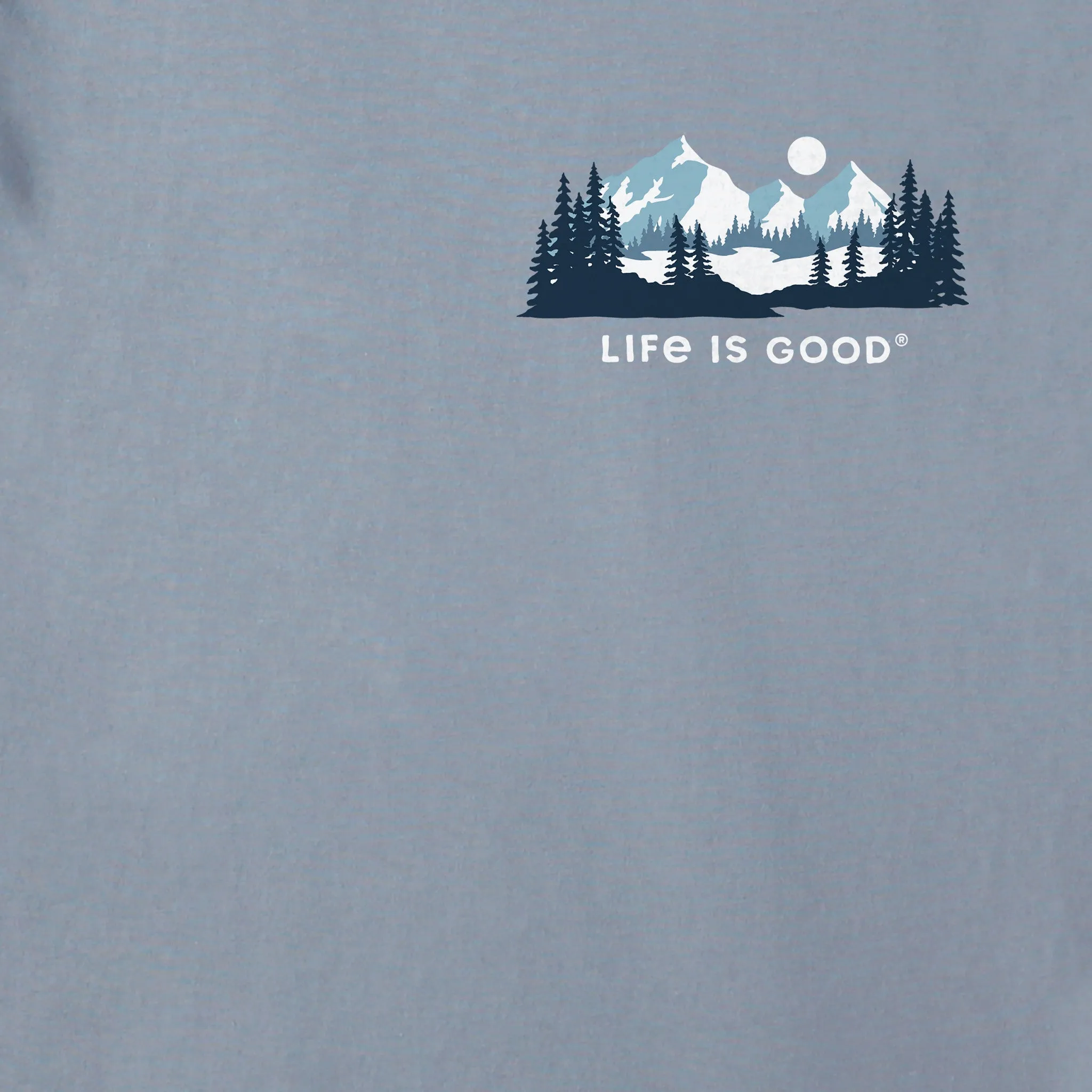 Men's Winter Evergreen Short Sleeve Crusher Tee Life is Good