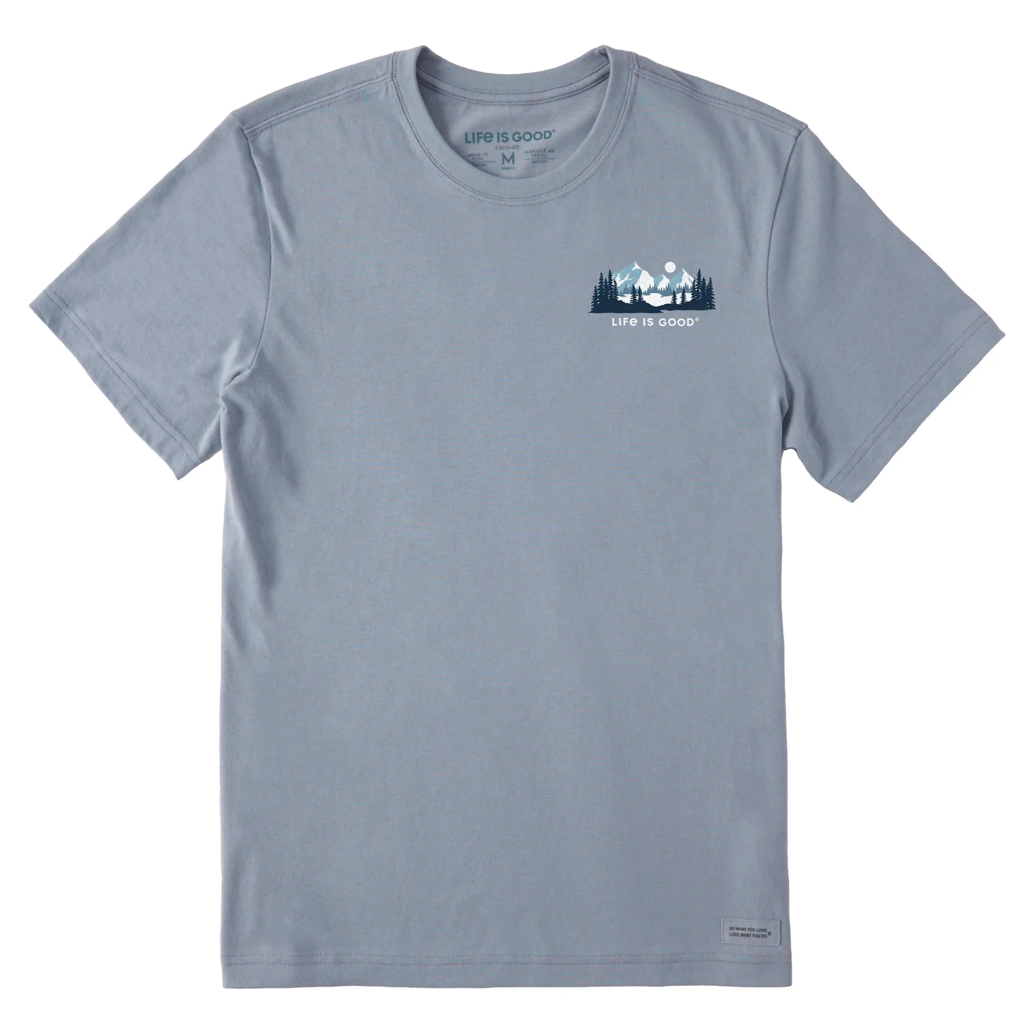 Men's Winter Evergreen Short Sleeve Crusher Tee Life is Good