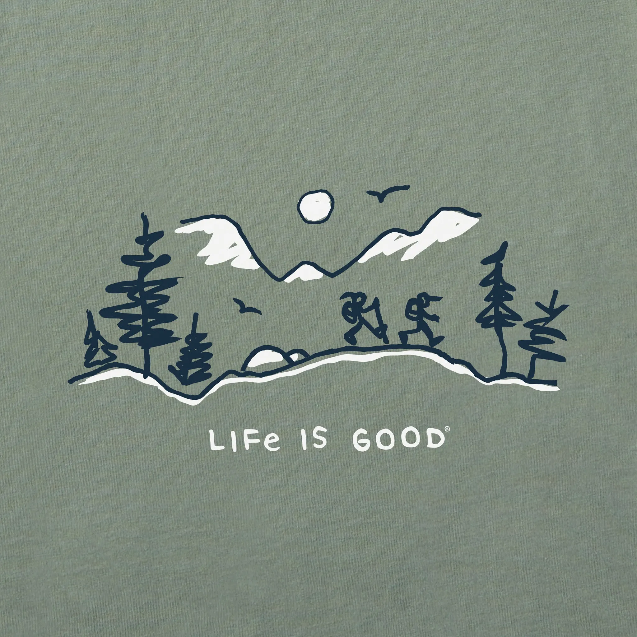 Men's Winter Hike Vista Long Sleeve Crusher Tee Life is Good