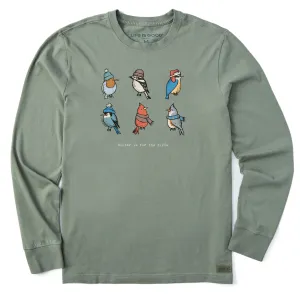 Men's Winter is for the Birds Grid Long Sleeve Crusher Tee Life is Good