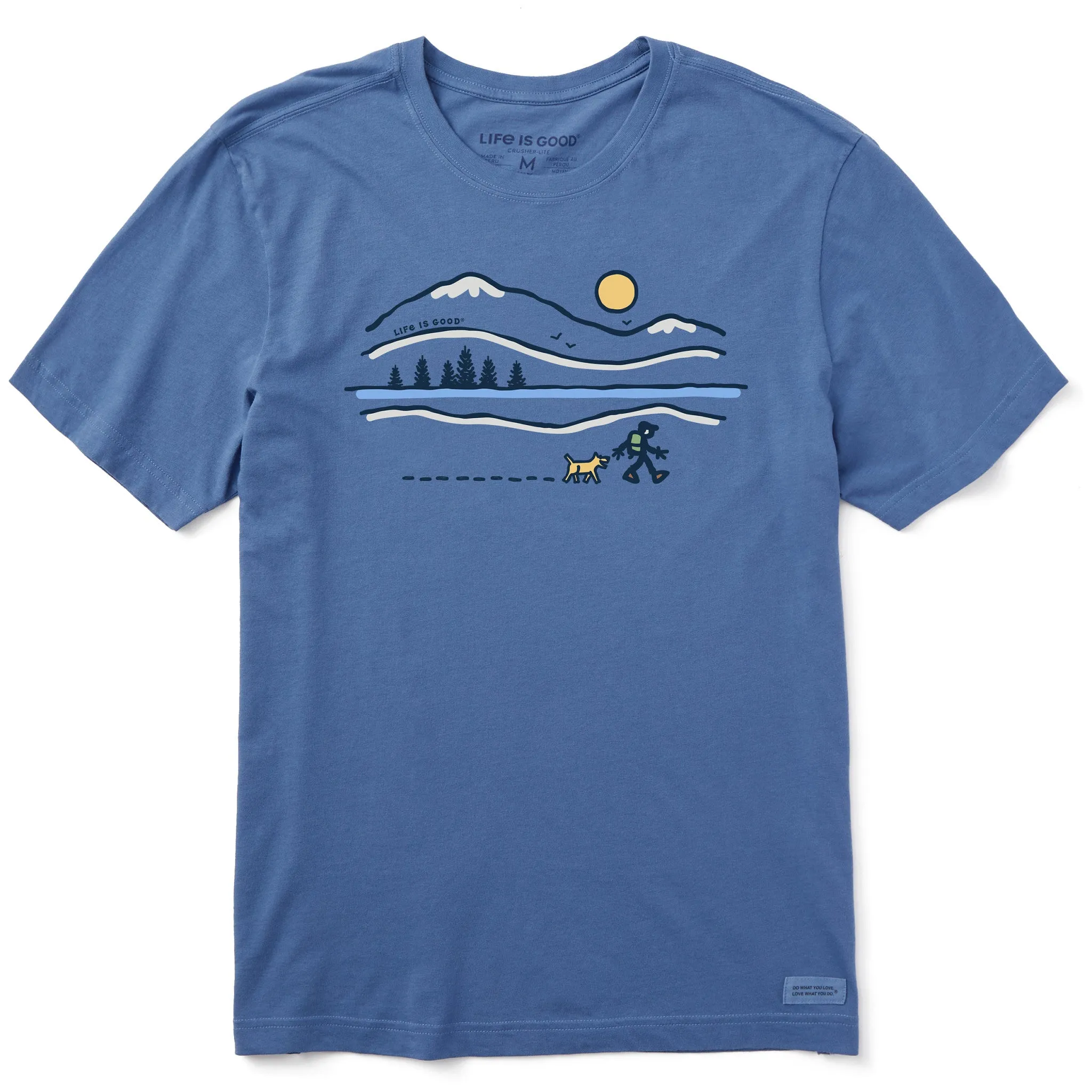 Men's Winter Lake Walk Short Sleeve Crusher Tee Life is Good