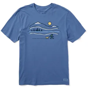 Men's Winter Lake Walk Short Sleeve Crusher Tee Life is Good