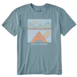 Men's Woodblock Kayak Short Sleeve Tee Life is Good
