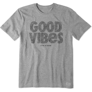 Men's Wordsmith Bold Good Vibes Short Sleeve Tee Life is Good