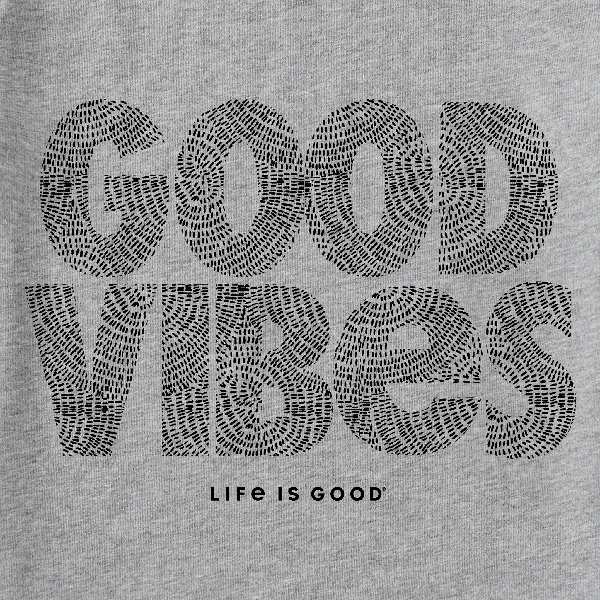 Men's Wordsmith Bold Good Vibes Short Sleeve Tee Life is Good