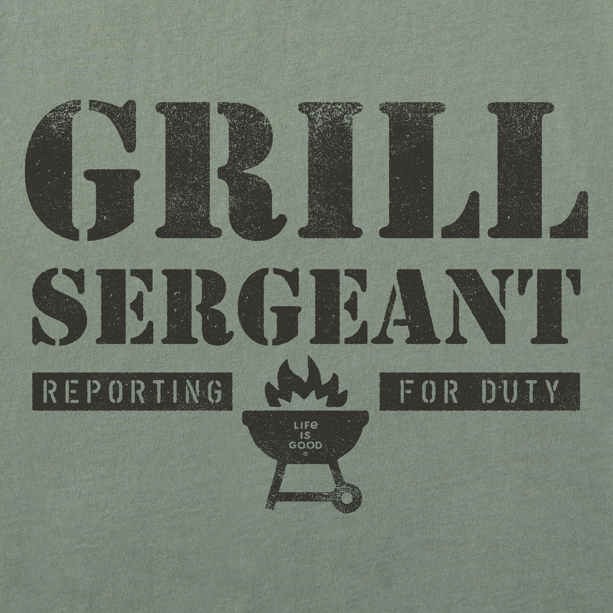 Men's Wordsmith Grill Sergeant Short Sleeve Tee Life is Good