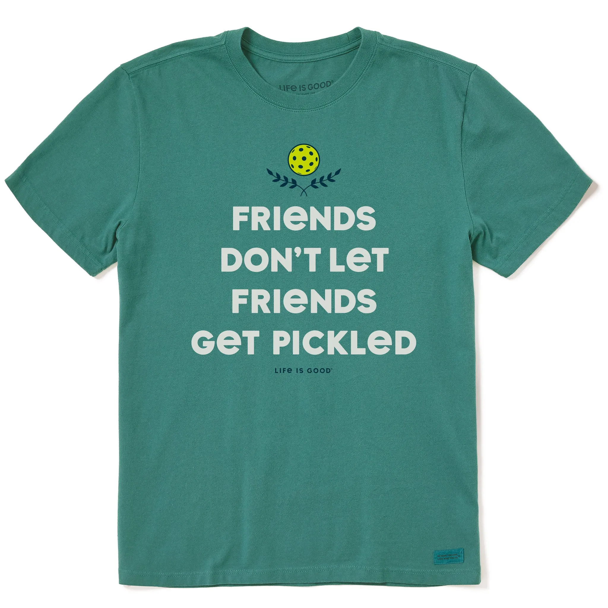 Men's Wordsmith Pickleball Pickled Short Sleeve Crusher Tee Life is Good