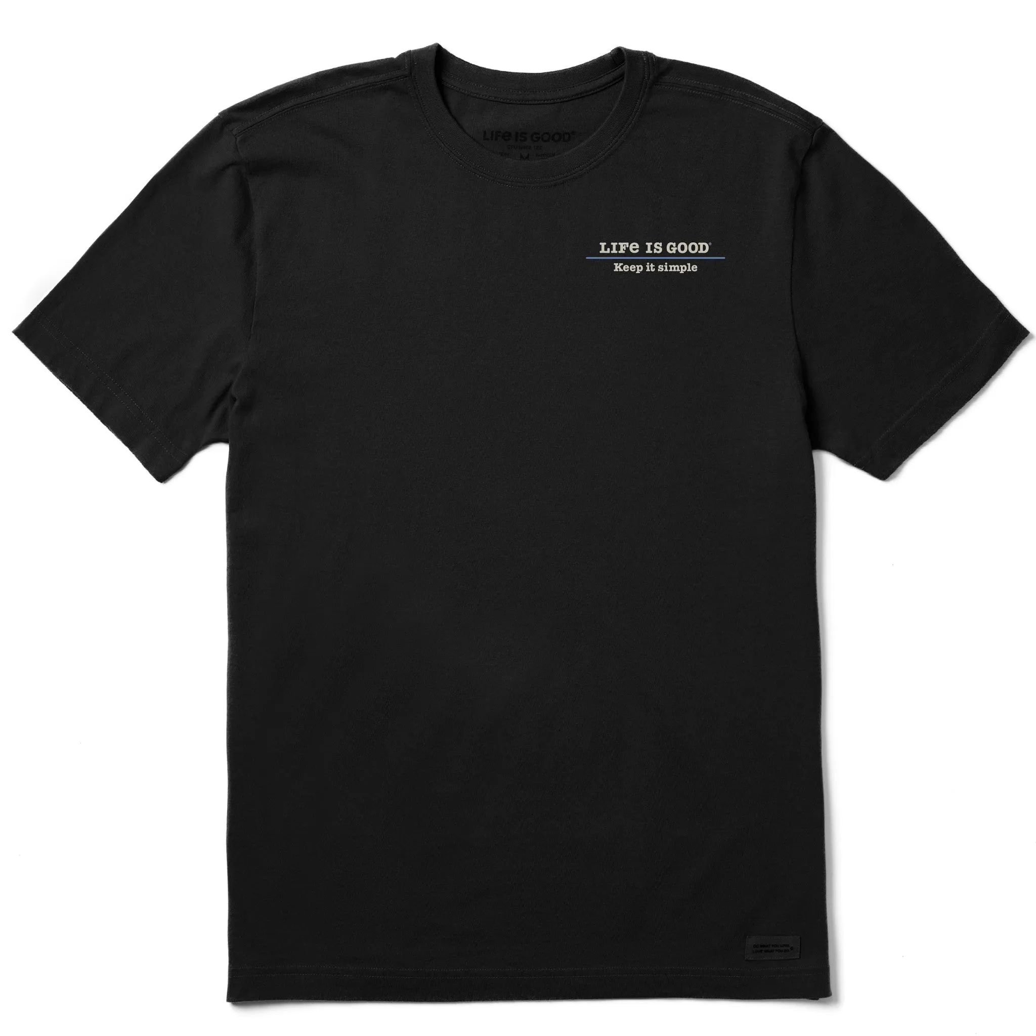 Men's Wordsmith Typewriter Keep it Simple Short Sleeve Tee Life is Good