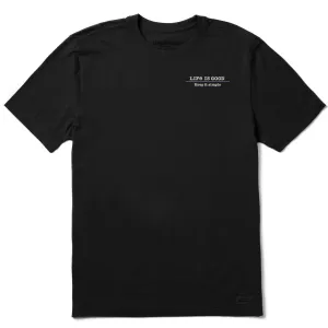 Men's Wordsmith Typewriter Keep it Simple Short Sleeve Tee Life is Good