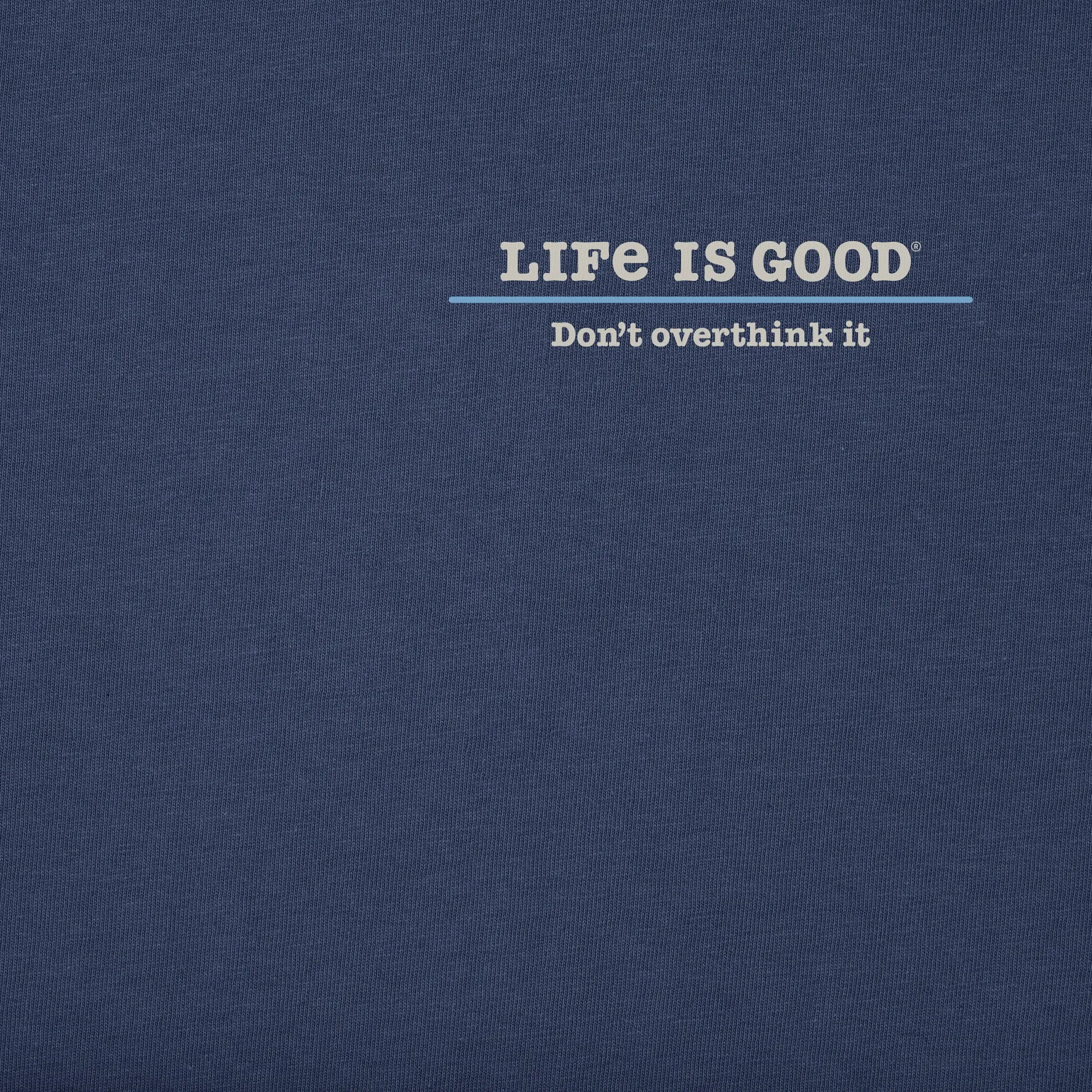 Men's Wordsmith Typewriter Overthink Short Sleeve Tee Life is Good