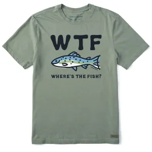 Men's WTF Fish Short Sleeve Tee Life is Good