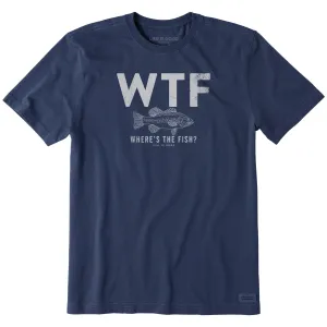 Men's WTF Line Drawing Bass Short Sleeve Crusher Tee Life is Good