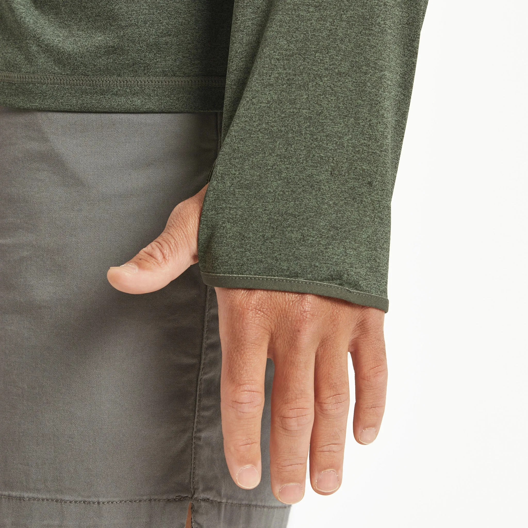 Men's WTF Long Sleeve Active Hooded Tee Life is Good