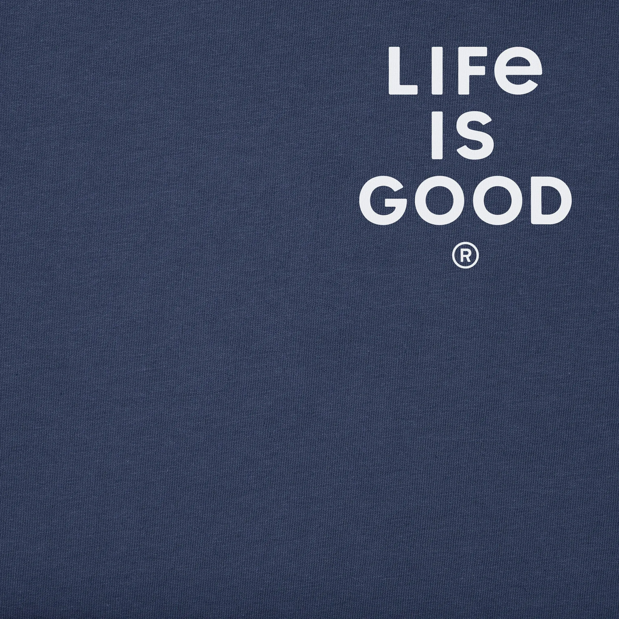 Men's Yeti for Winter Long Sleeve Crusher Tee Life is Good