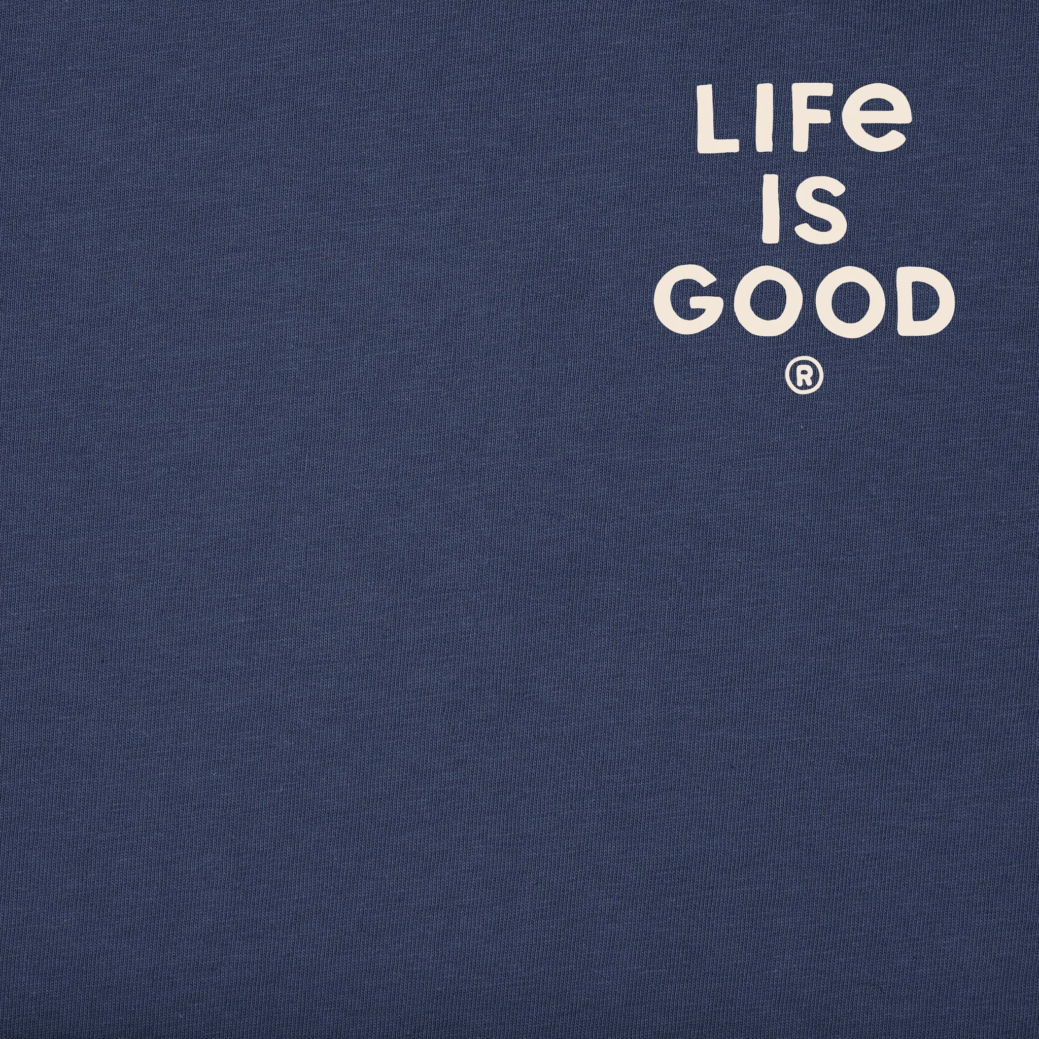 Men's Yeti Snowboard Monster Day Long Sleeve Crusher Tee Life is Good