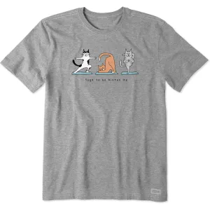 Men's Yoga To be Kitten Me Short Sleeve Tee Life is Good